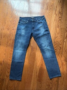 Mavi Men's Slim Straight Jeans in Dark Blue